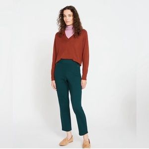 Universal Standard Signature Ponte Pants in Forest Green